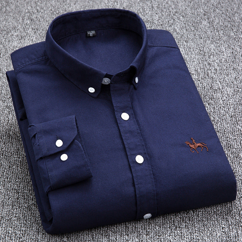 Roger Oxford Long Sleeve Shirt - Close Up