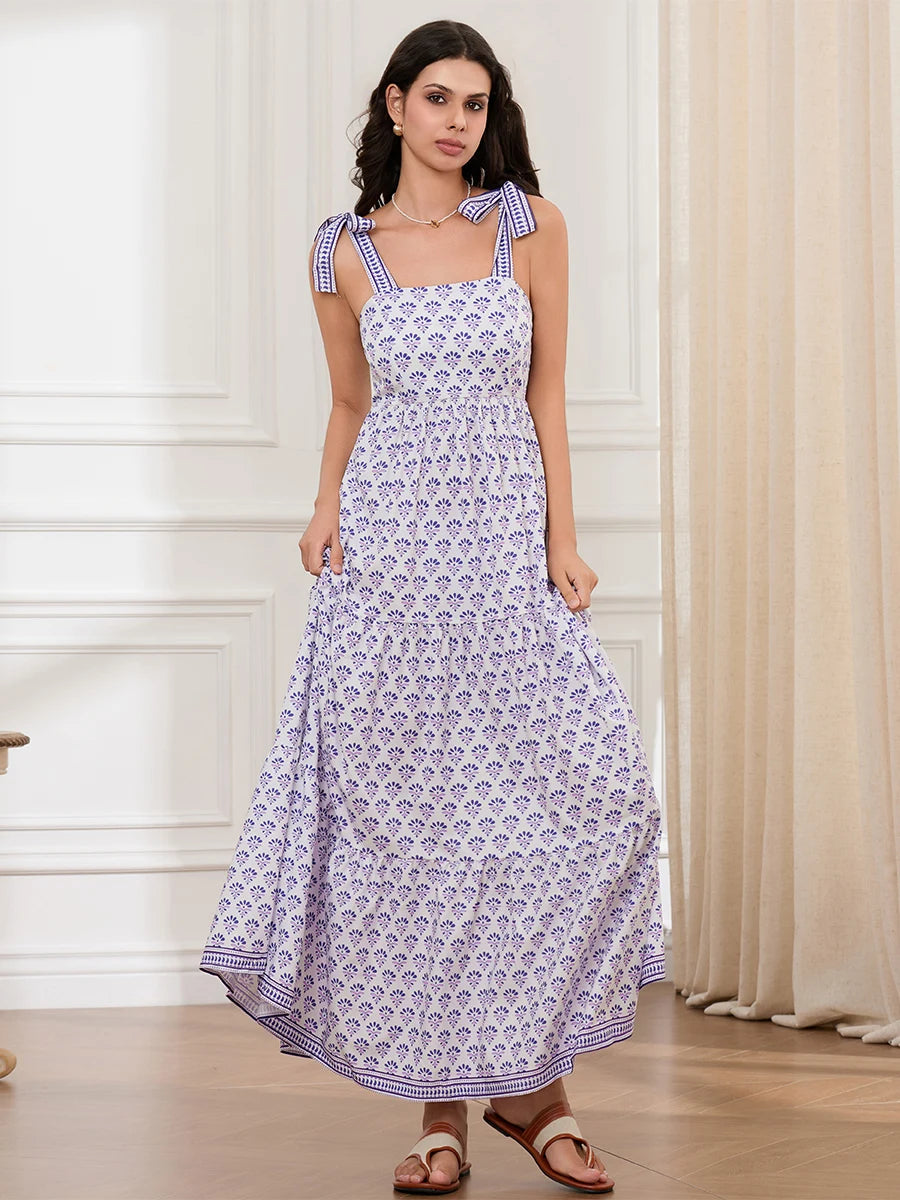 Boho Maxi Dress - Front View