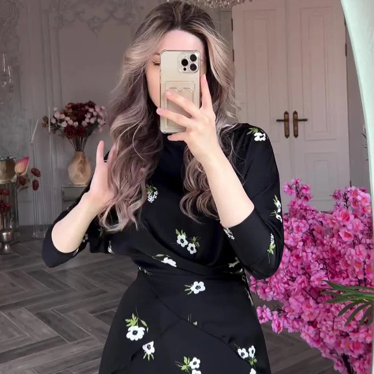 Floral Dress Close-Up