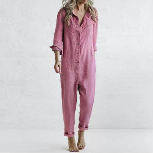 Relaxed Utility Jumpsuit - Side View